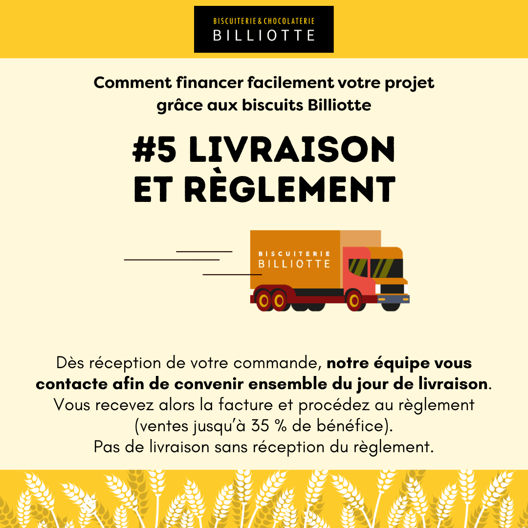 Financer facilement vos projets grâce à Billiotte Une fois le règlement obtenu, nous vous contactons pour définir un jour de livraison.
