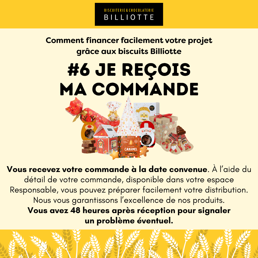 Financer facilement vos projets grâce à Billiotte Vous recevez votre commande et n'avez plus qu'à réaliser les regroupements des produits et les remettre aux personnes.